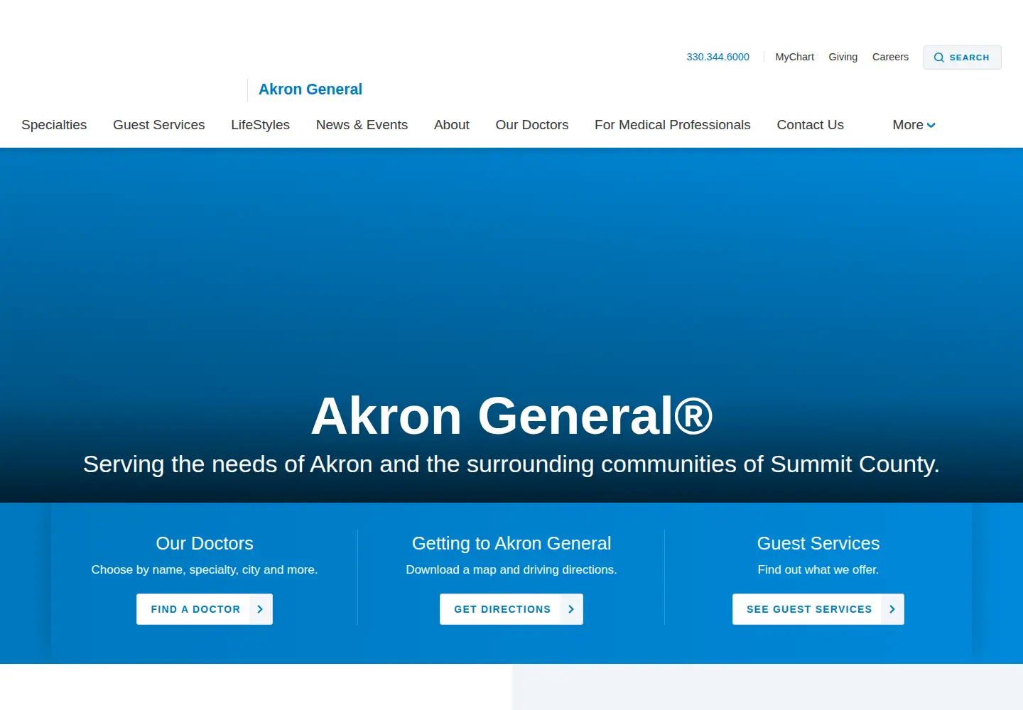 Screenshot of akrongeneral.org
