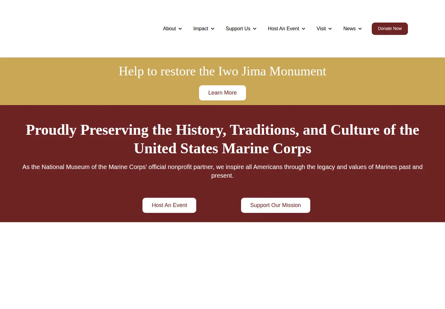 Screenshot of marineheritage.org