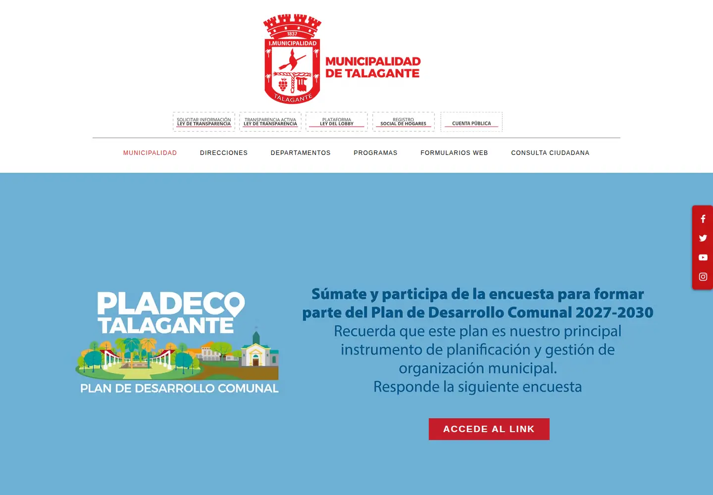 Screenshot of munitalagante.cl