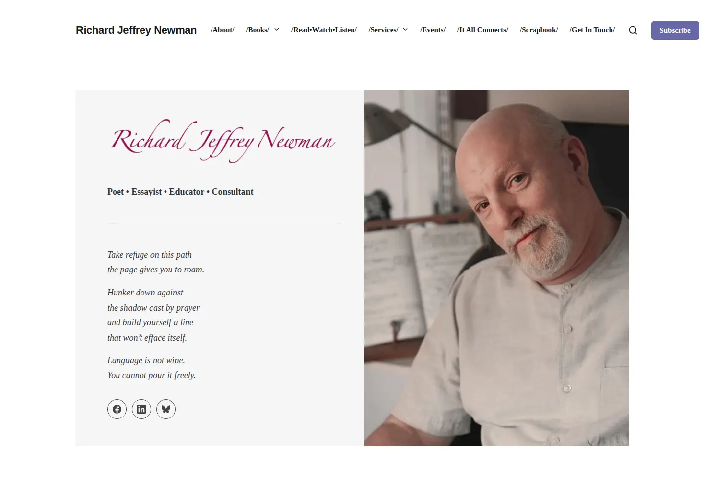 Screenshot of richardjnewman.com