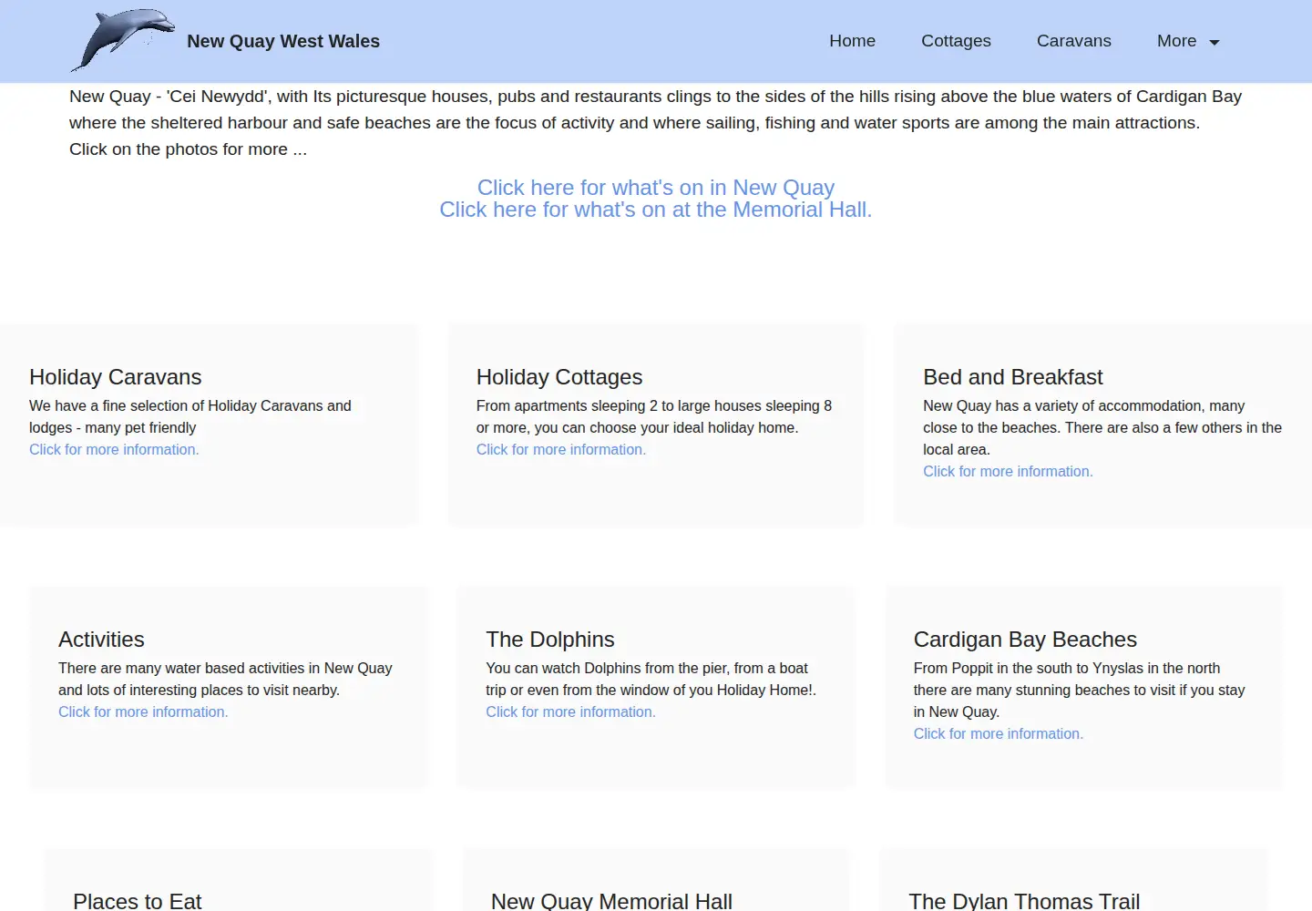 Captured homepage of newquay-westwales.co.uk in the current scan