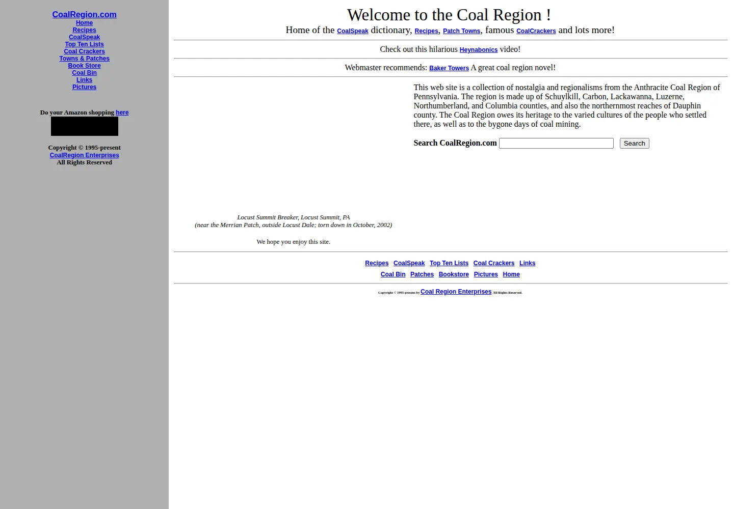 Screenshot of coalregion.com