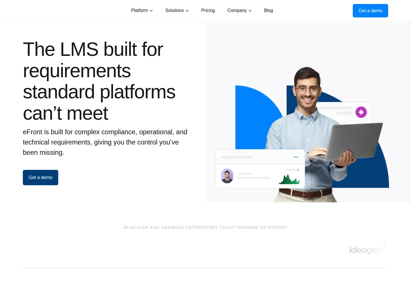Screenshot of efrontlearning.net