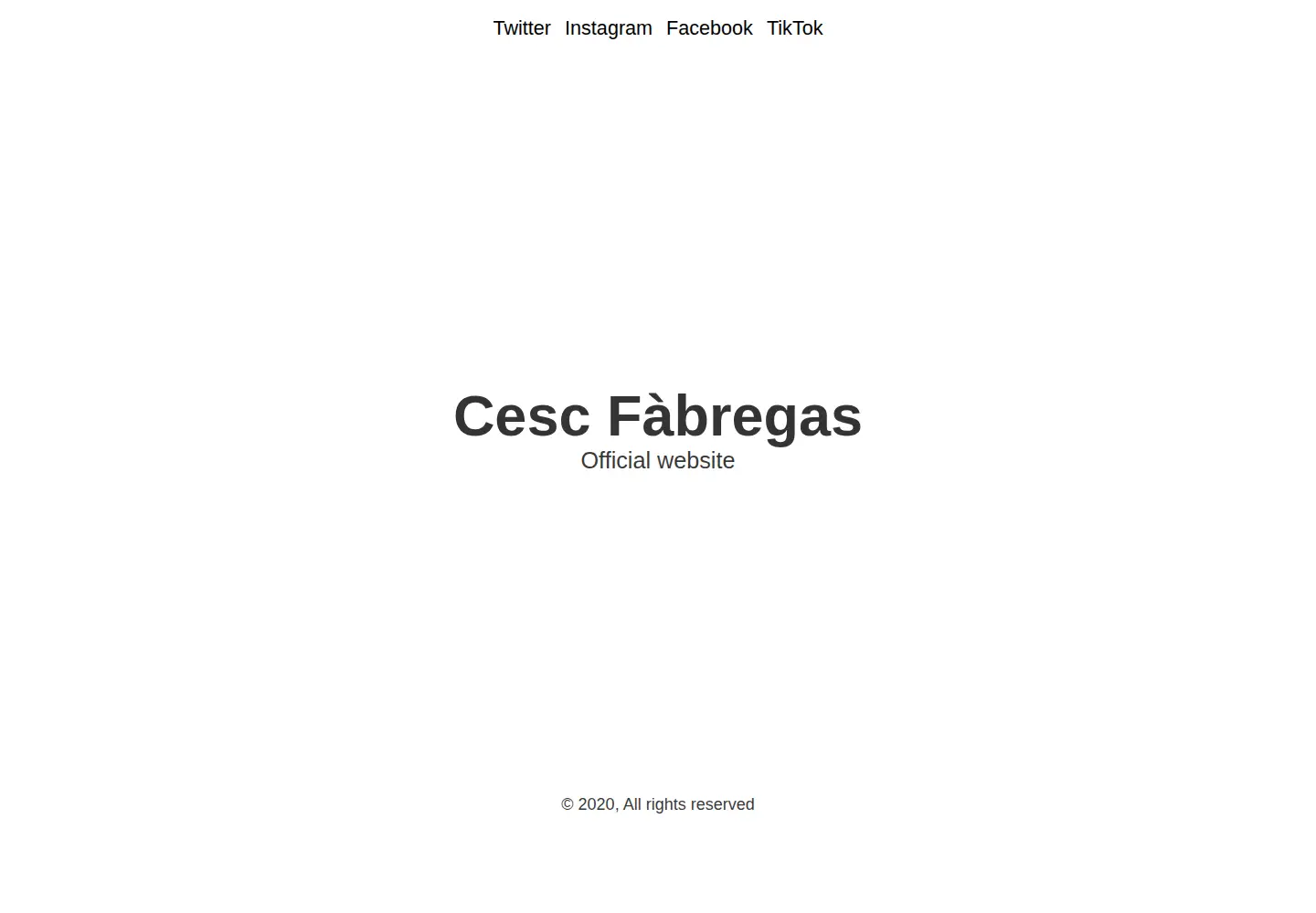 Screenshot of cescfabregas.com