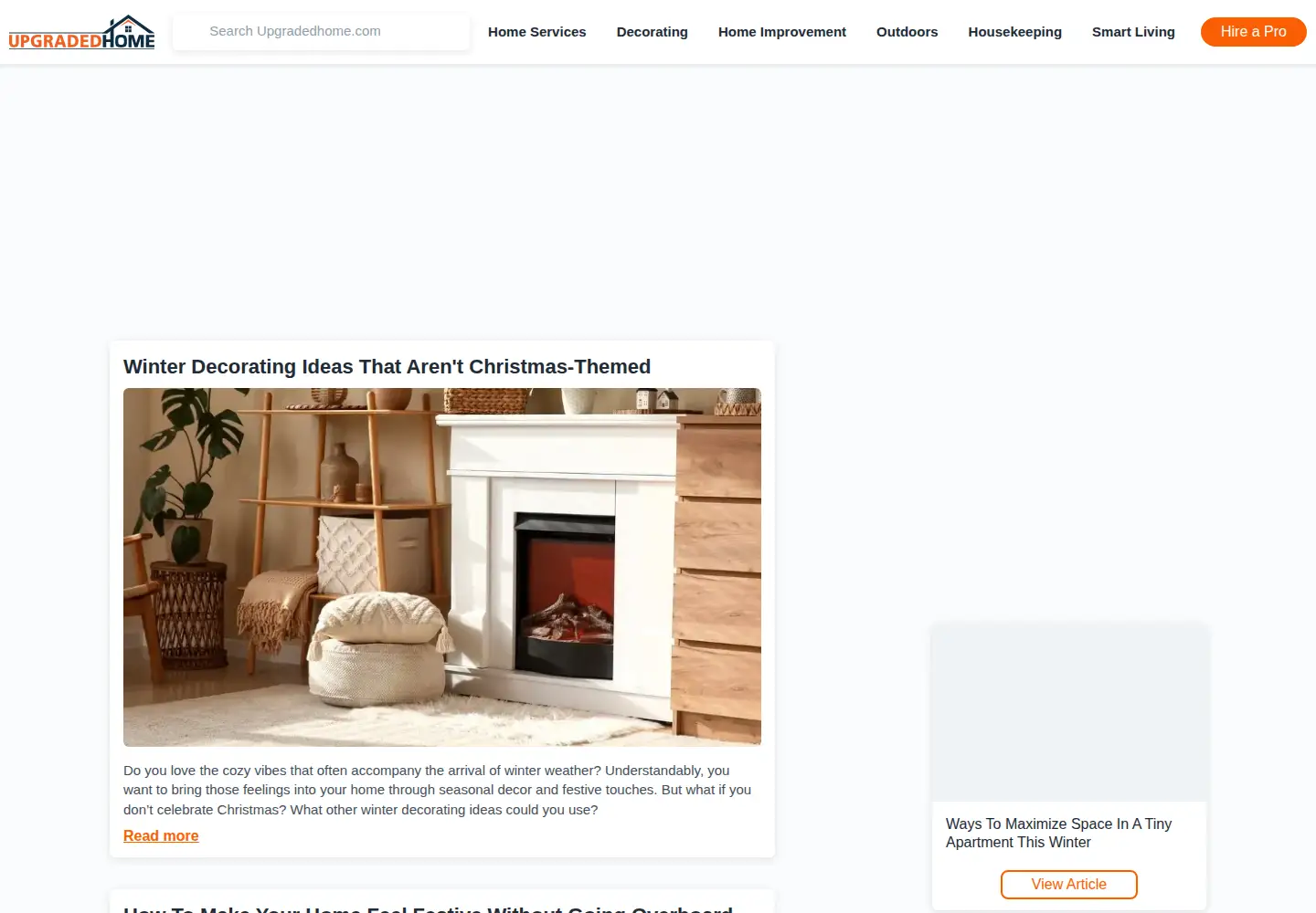 Screenshot of upgradedhome.com