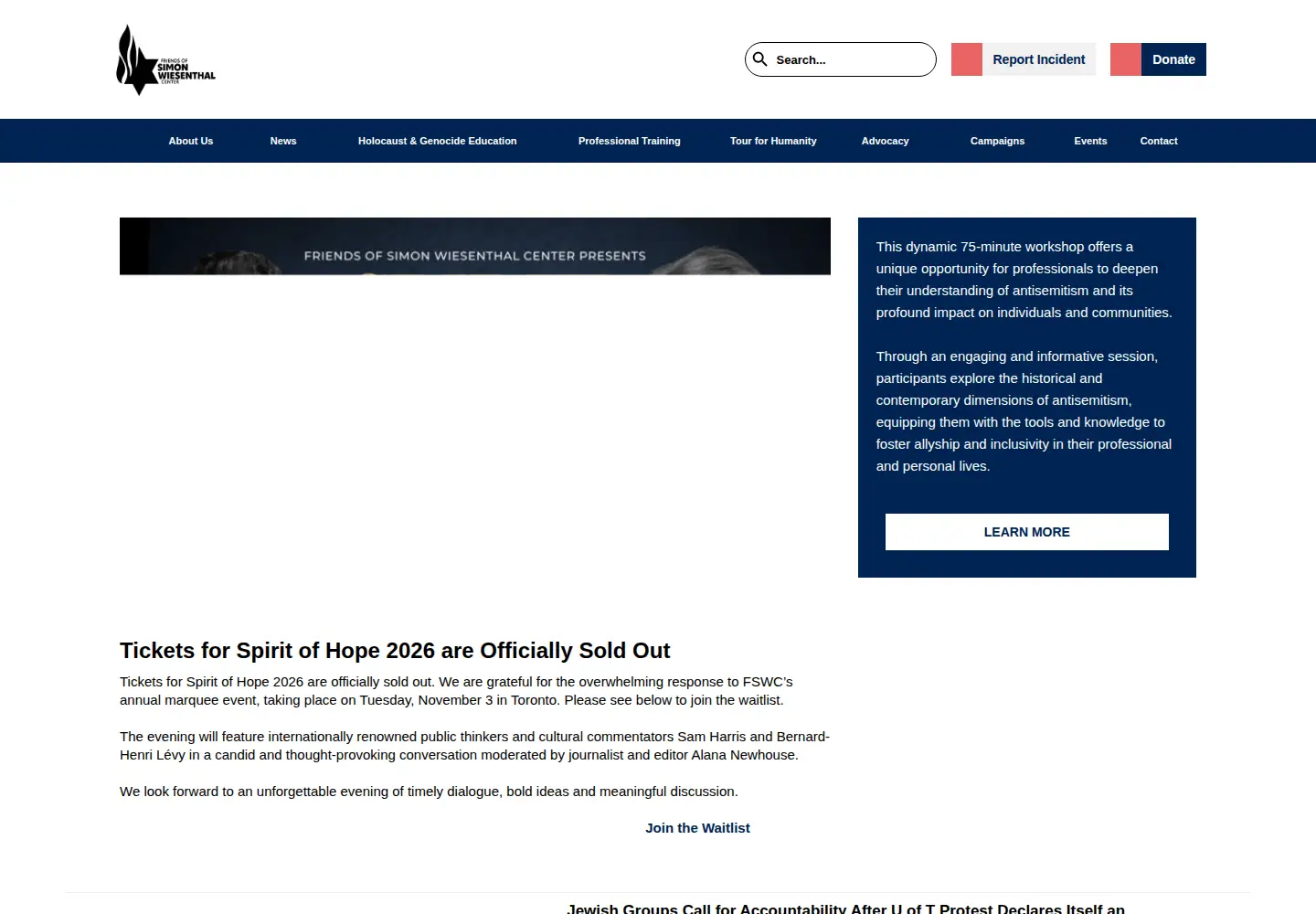 Screenshot of fswc.ca
