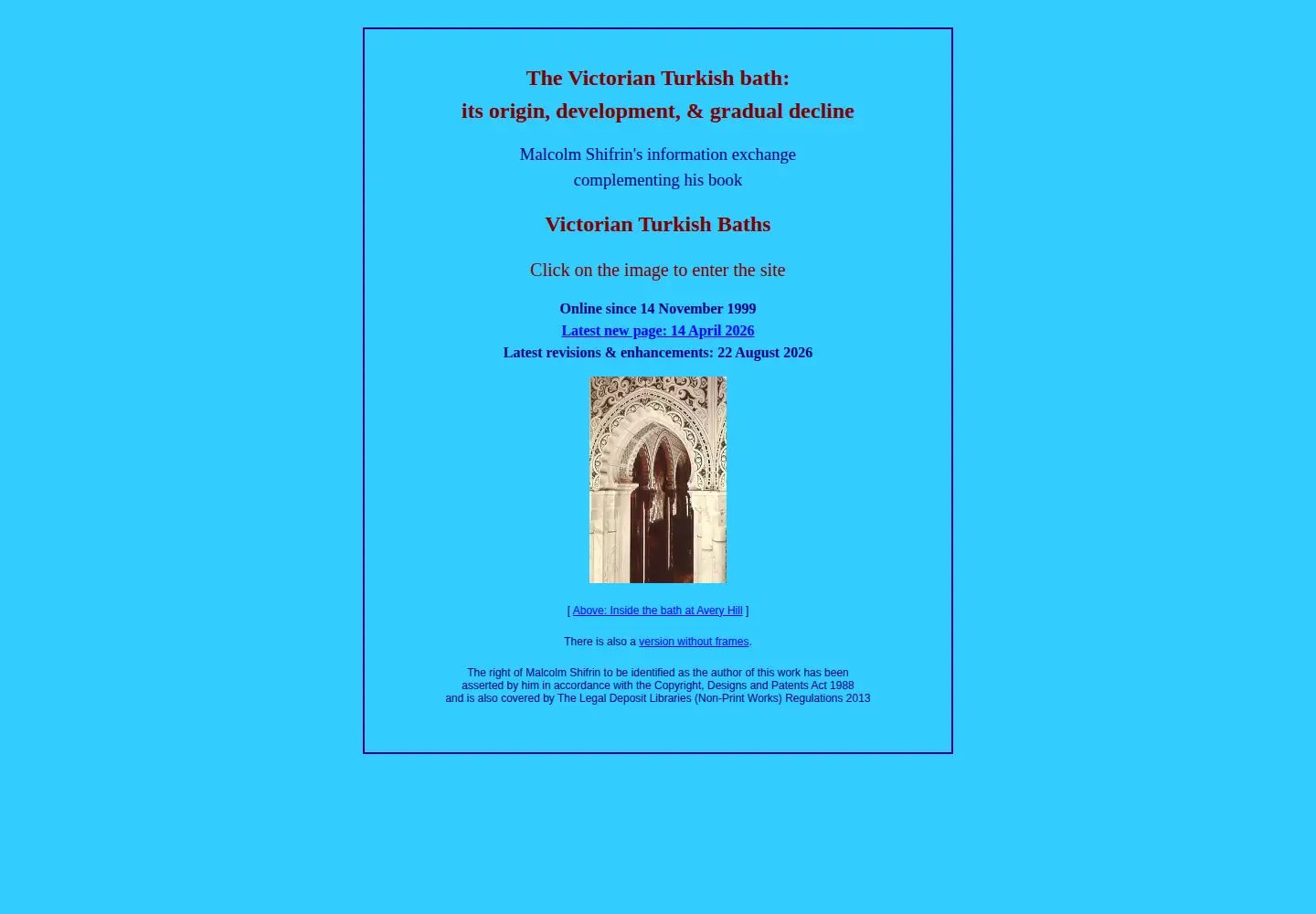 Screenshot of victorianturkishbath.org