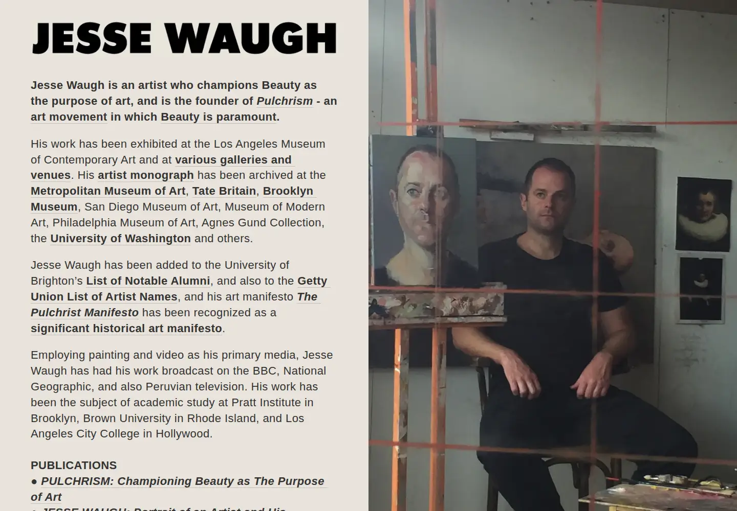 Screenshot of jessewaugh.com