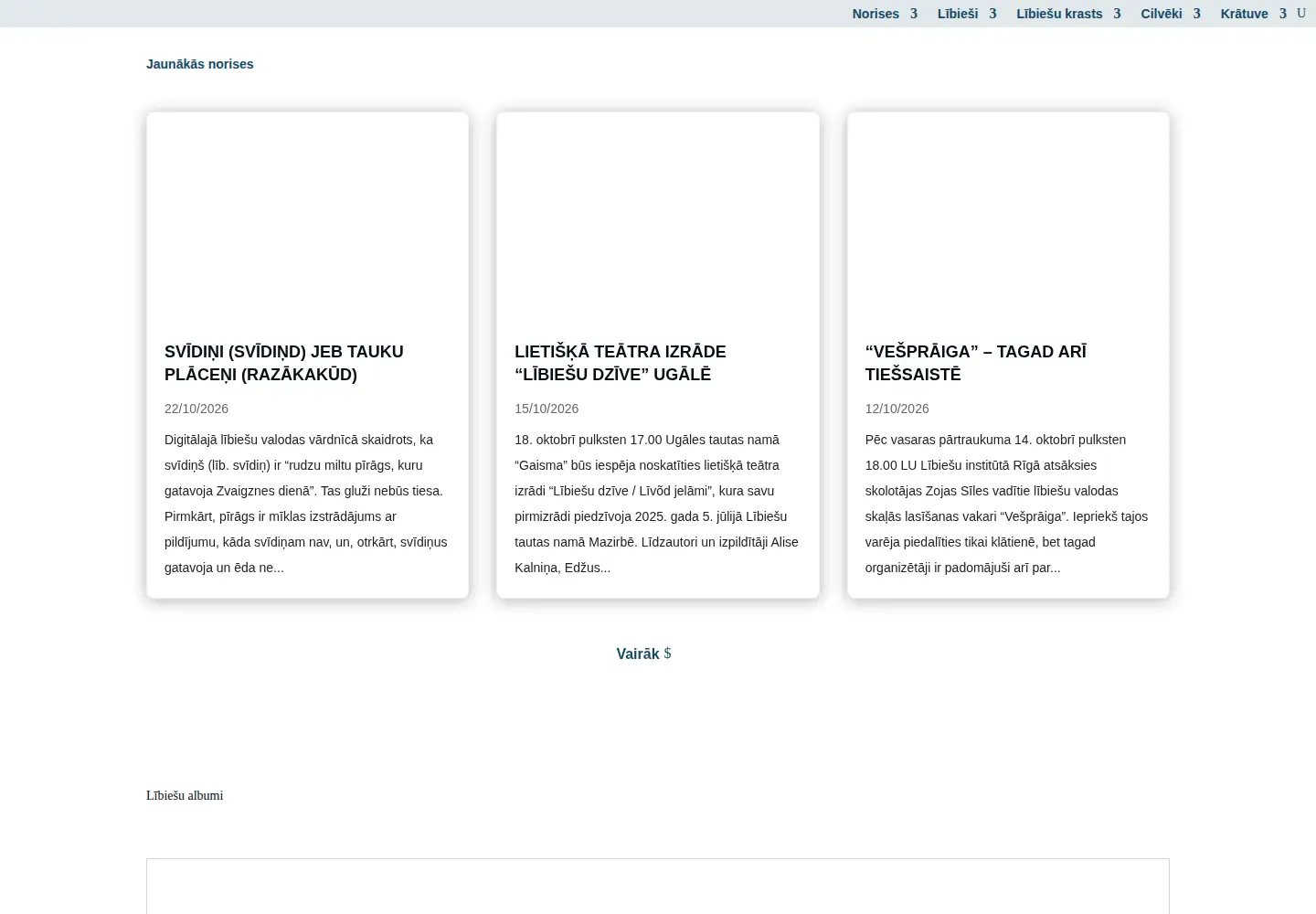 Screenshot of livones.lv