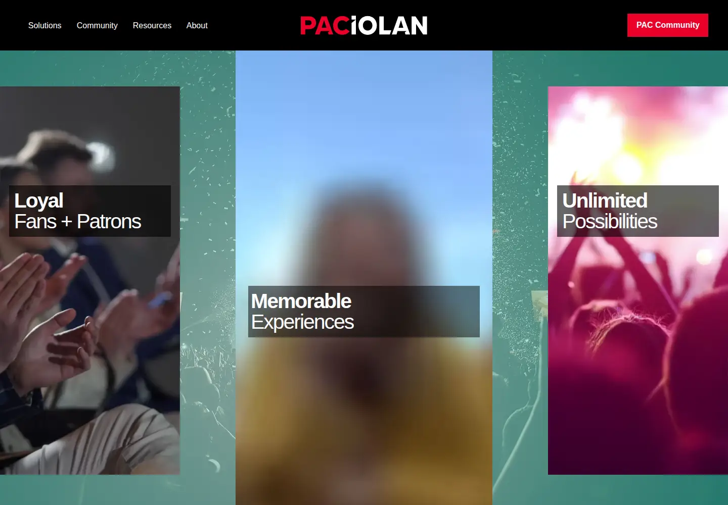 Screenshot of paciolan.com
