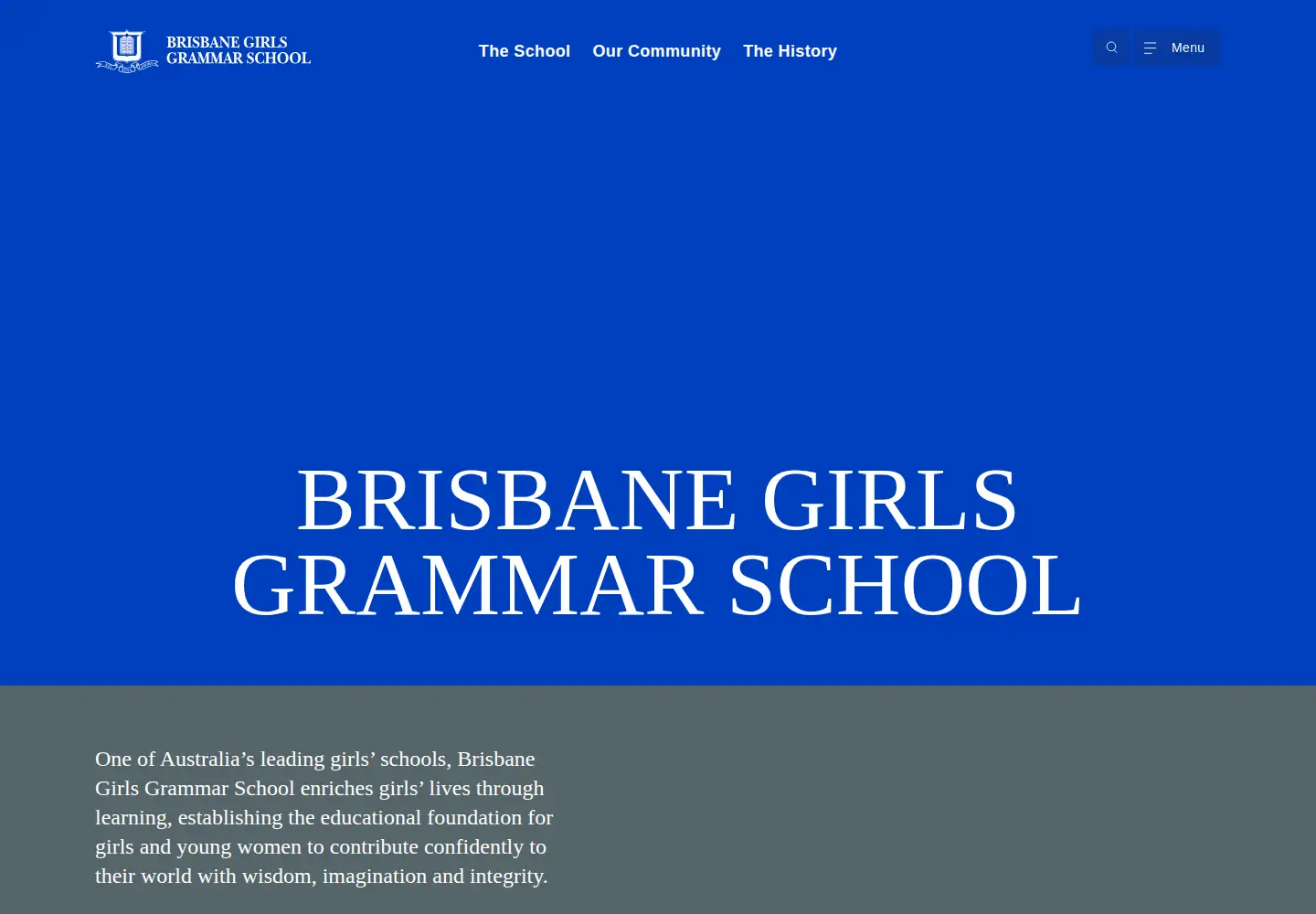 Screenshot of bggs.qld.edu.au