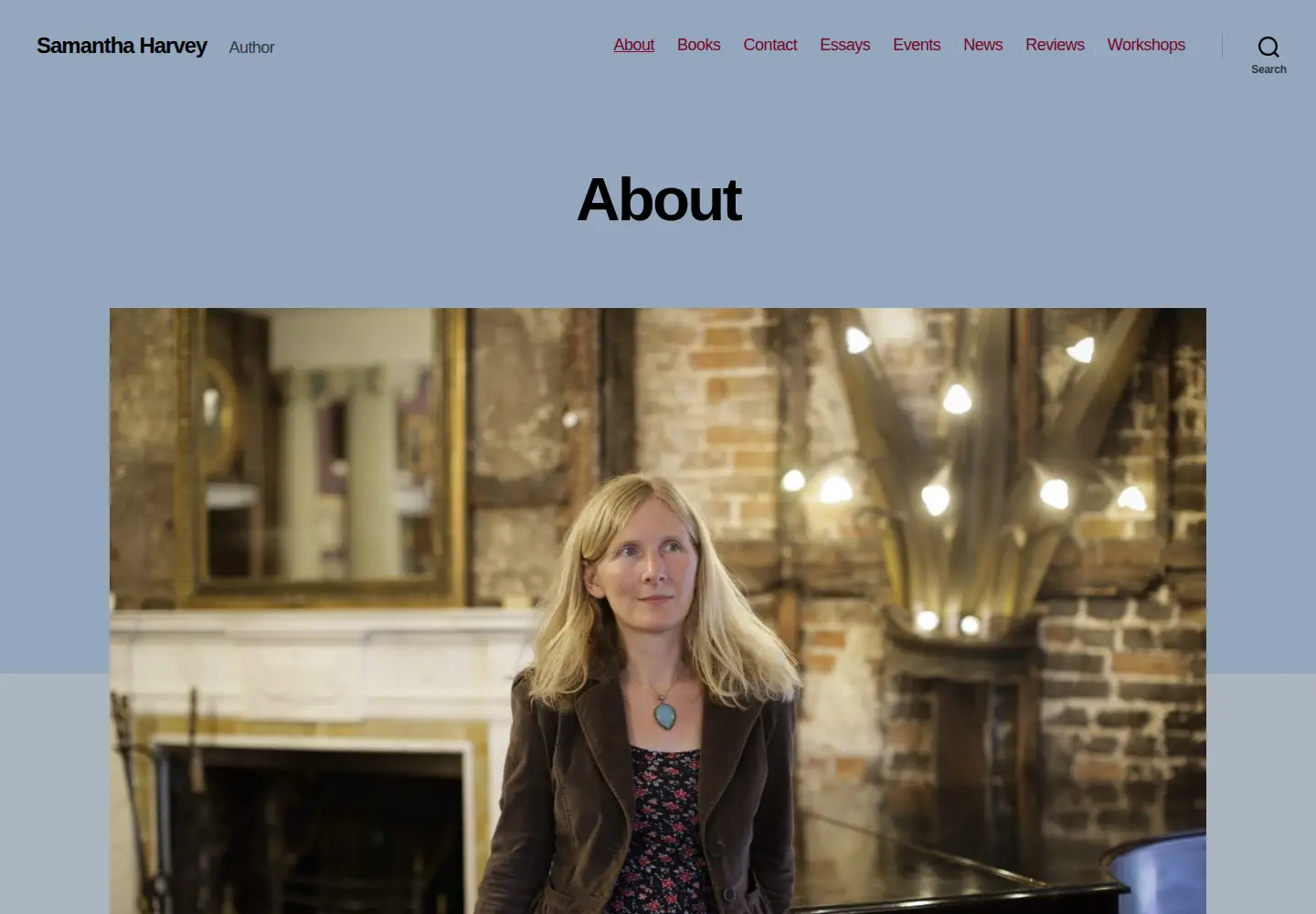 Captured homepage of samanthaharvey.co.uk in the current scan