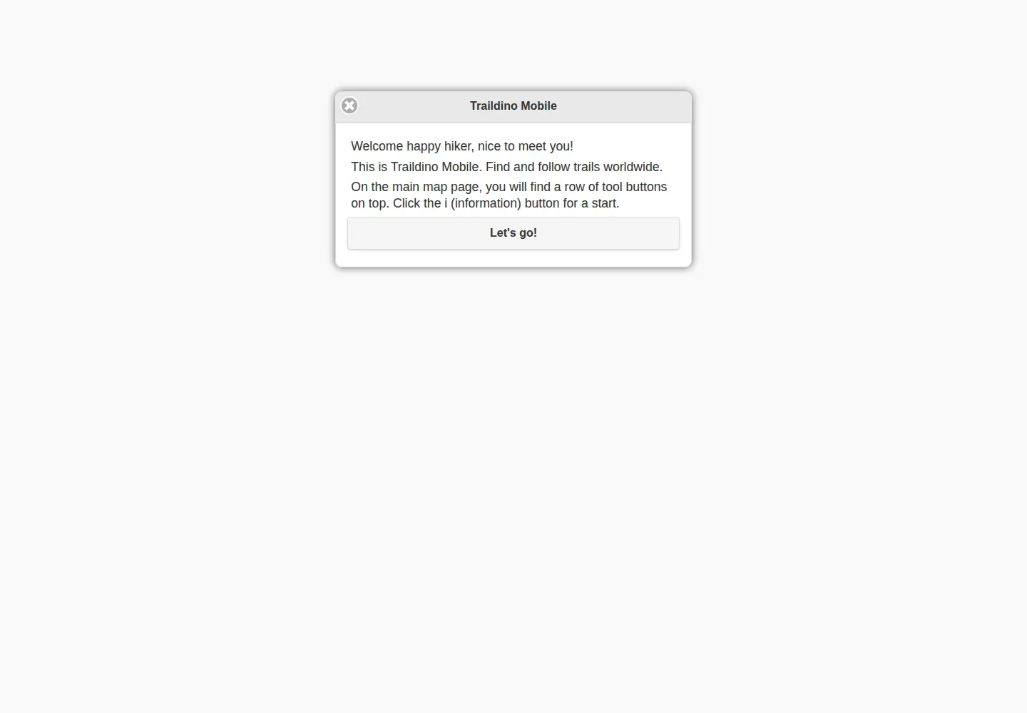 Screenshot of traildino.com