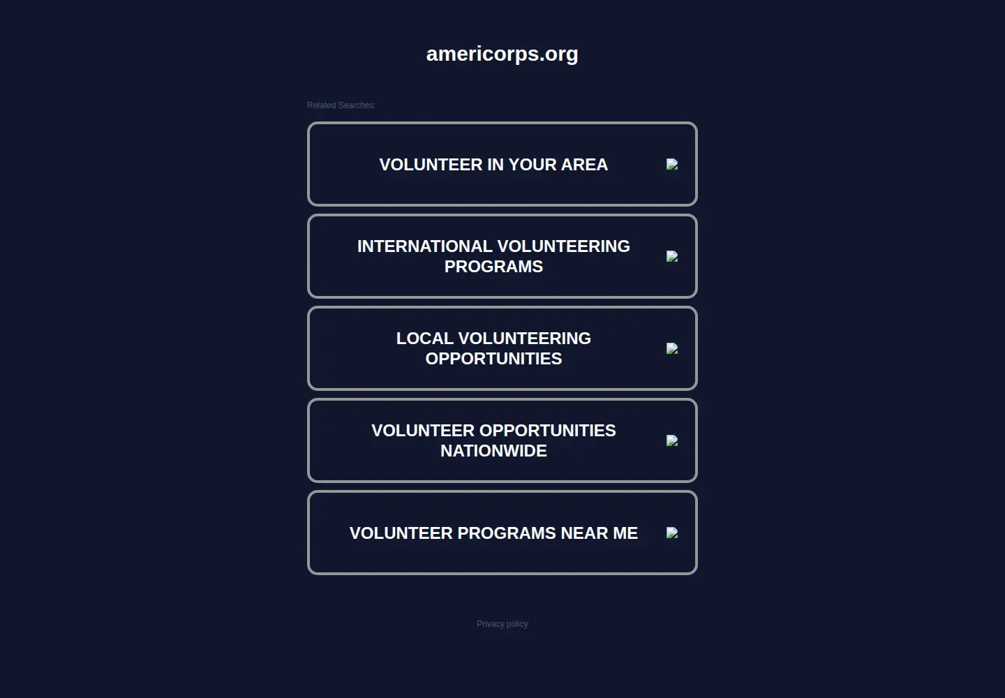 Screenshot of americorps.org