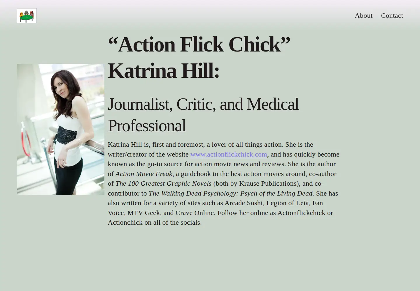 Screenshot of actionflickchick.com