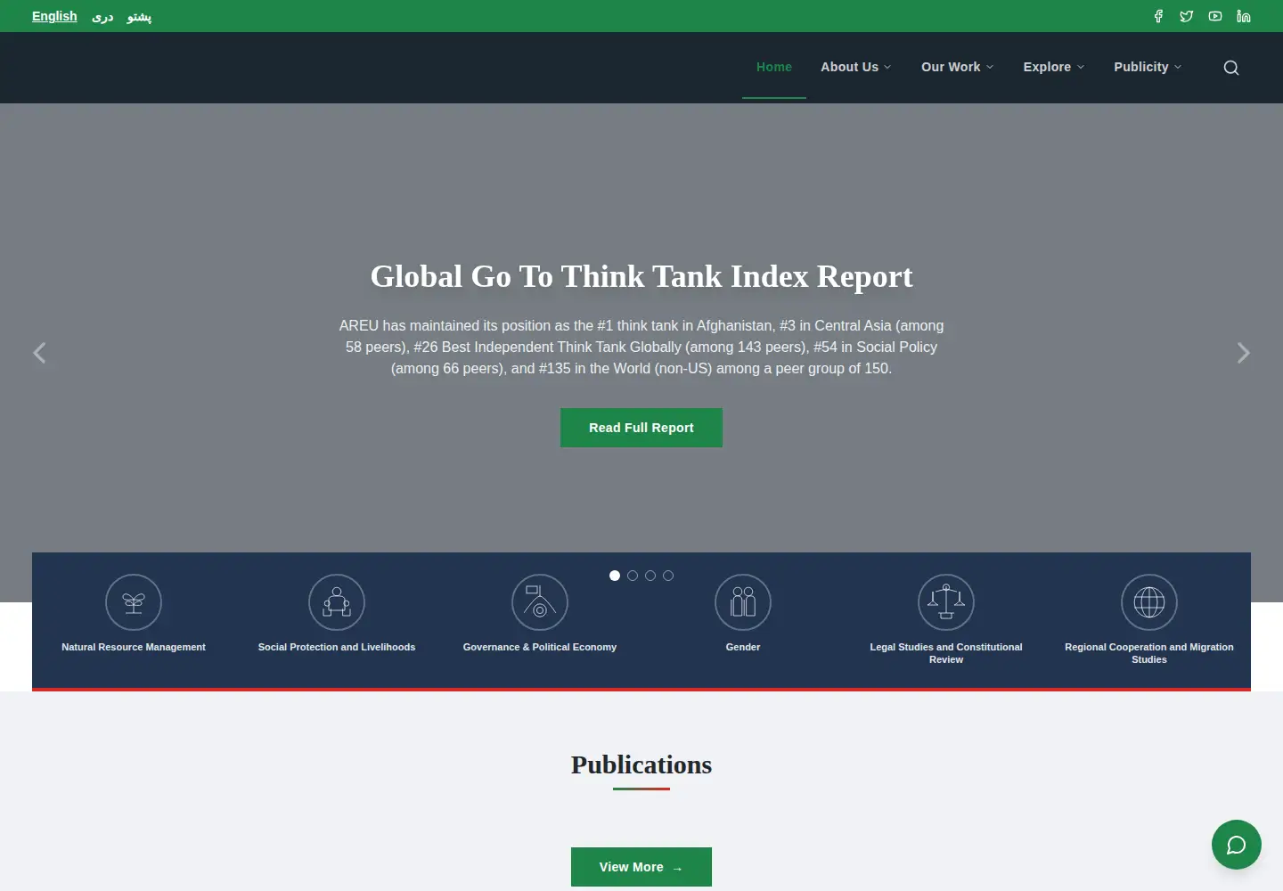 Screenshot of areu.org.af