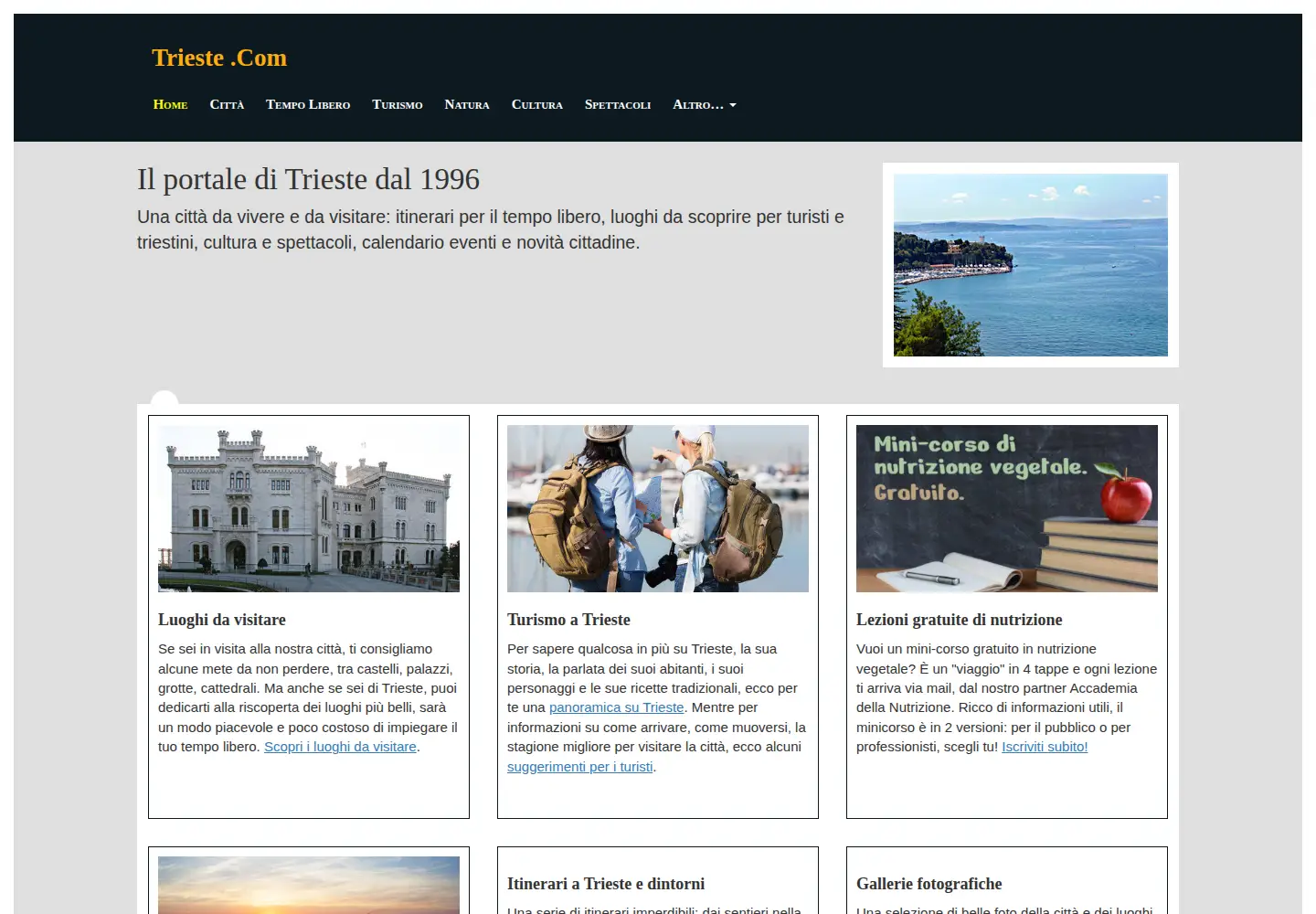 Screenshot of trieste.com