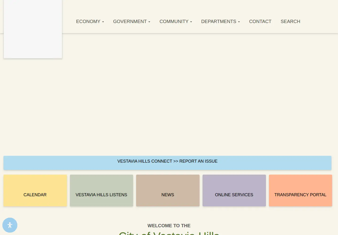 Captured homepage of vhal.org in the current scan