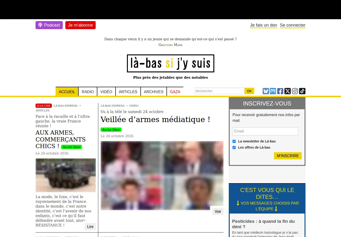 Screenshot of la-bas.org