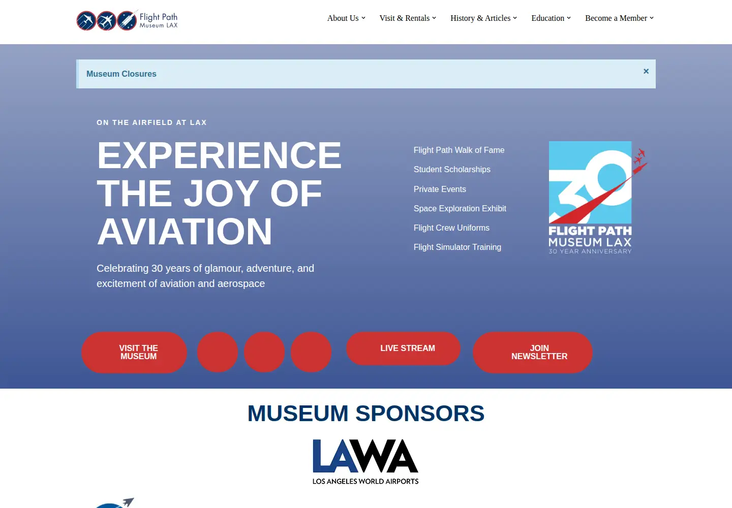 Screenshot of flightpathlax.com