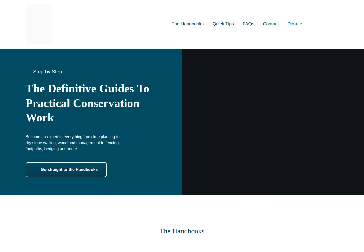 Screenshot of conservationhandbooks.com