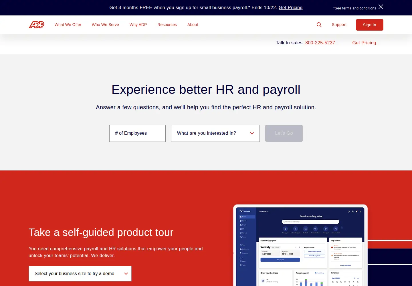 Screenshot of adp.com