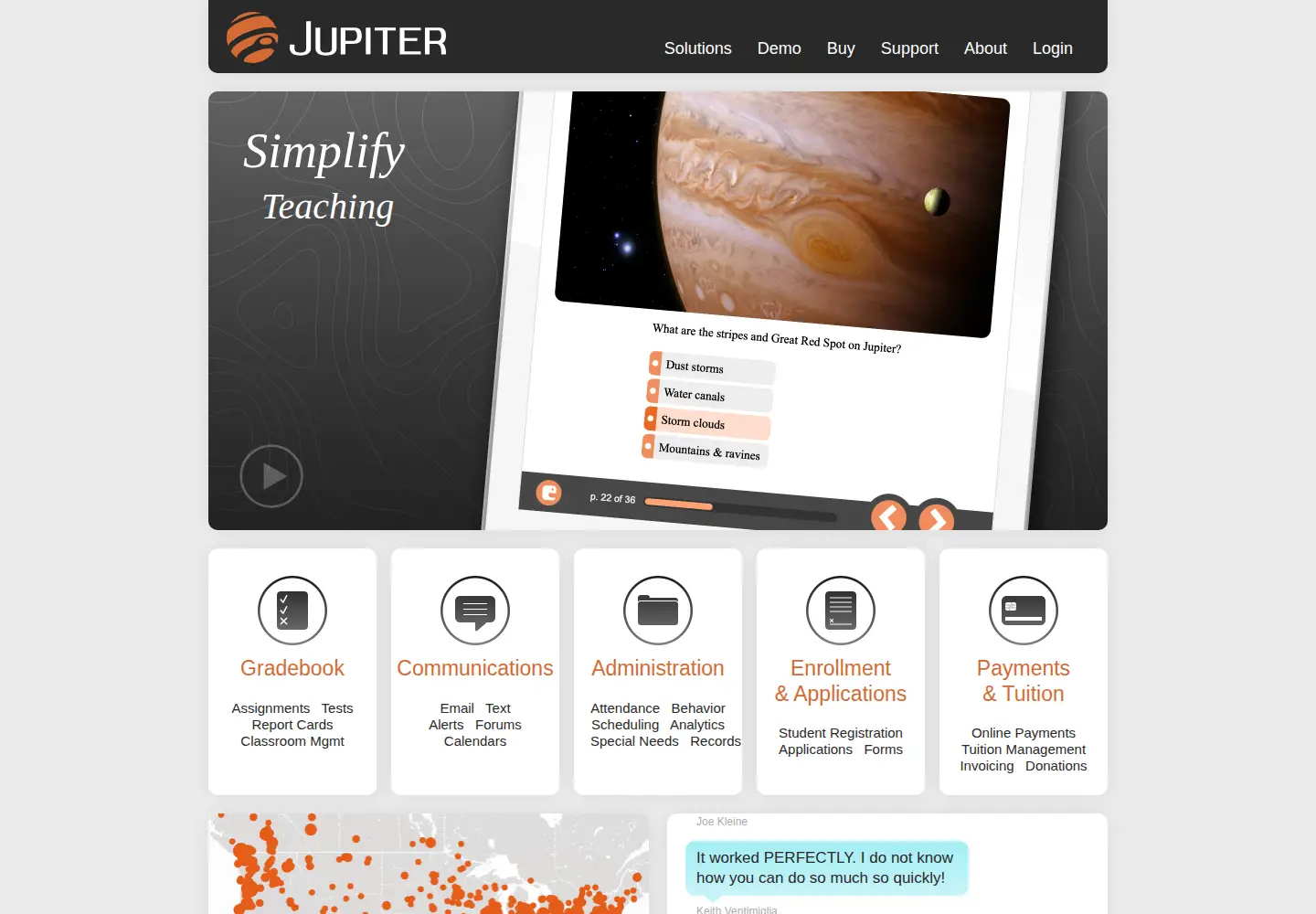 Screenshot of jupitered.com