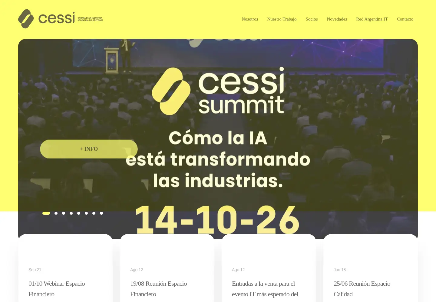 Screenshot of cessi.org.ar