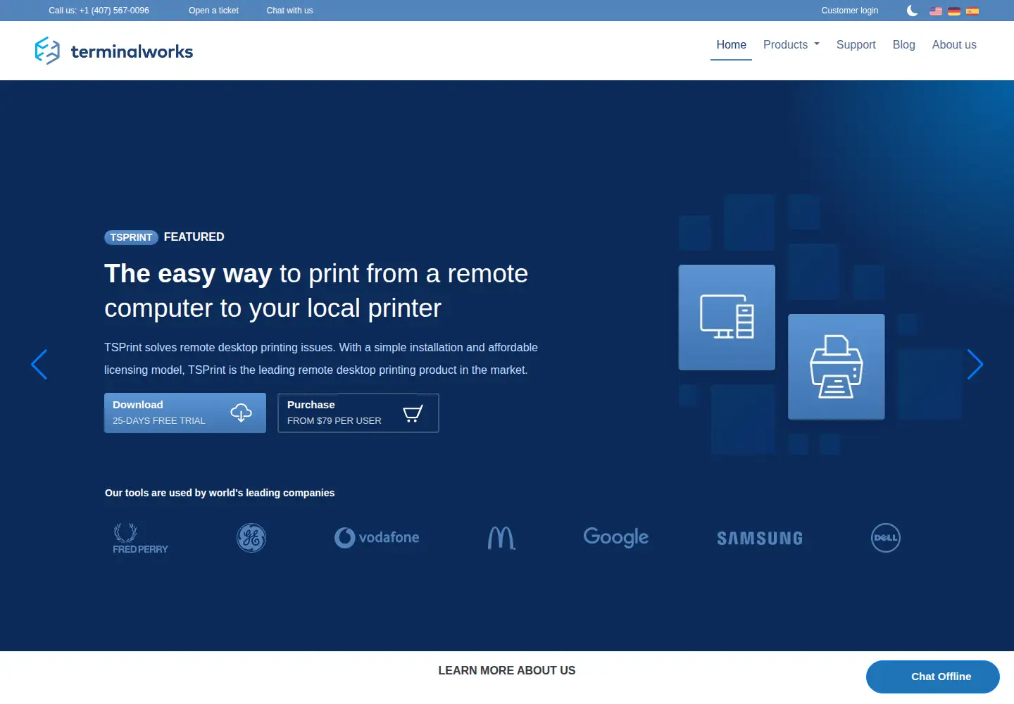 Screenshot of terminalworks.com