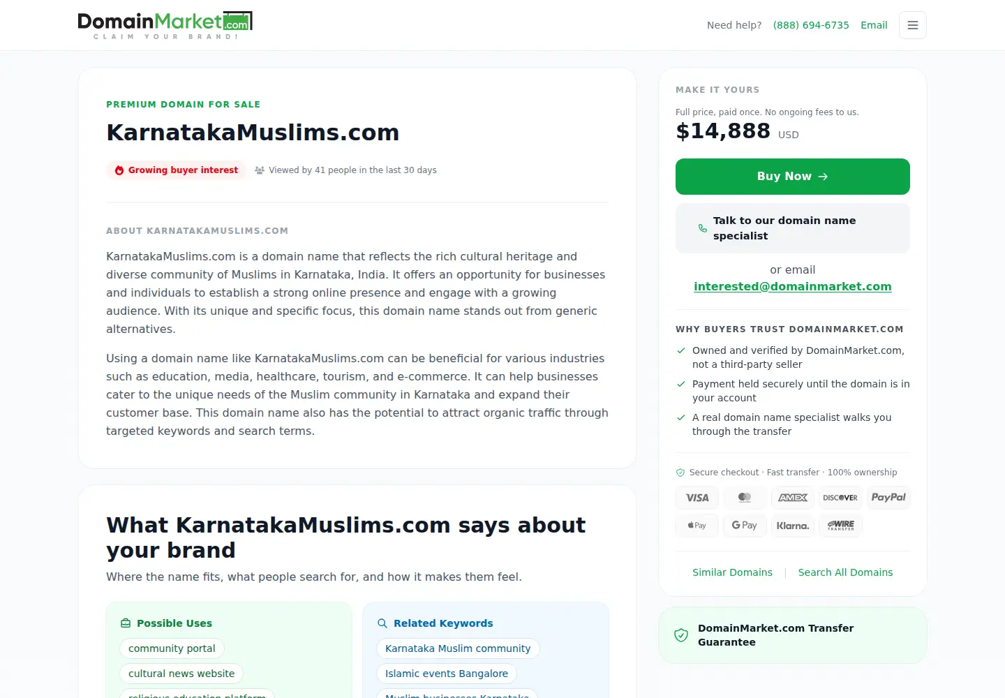 Captured homepage of karnatakamuslims.com in the current scan