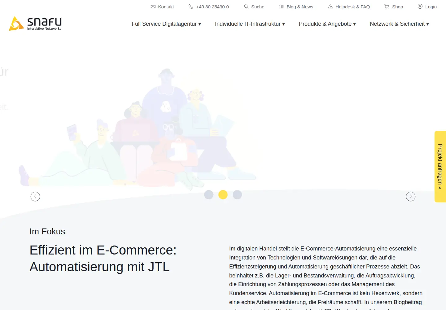 Screenshot of snafu.de