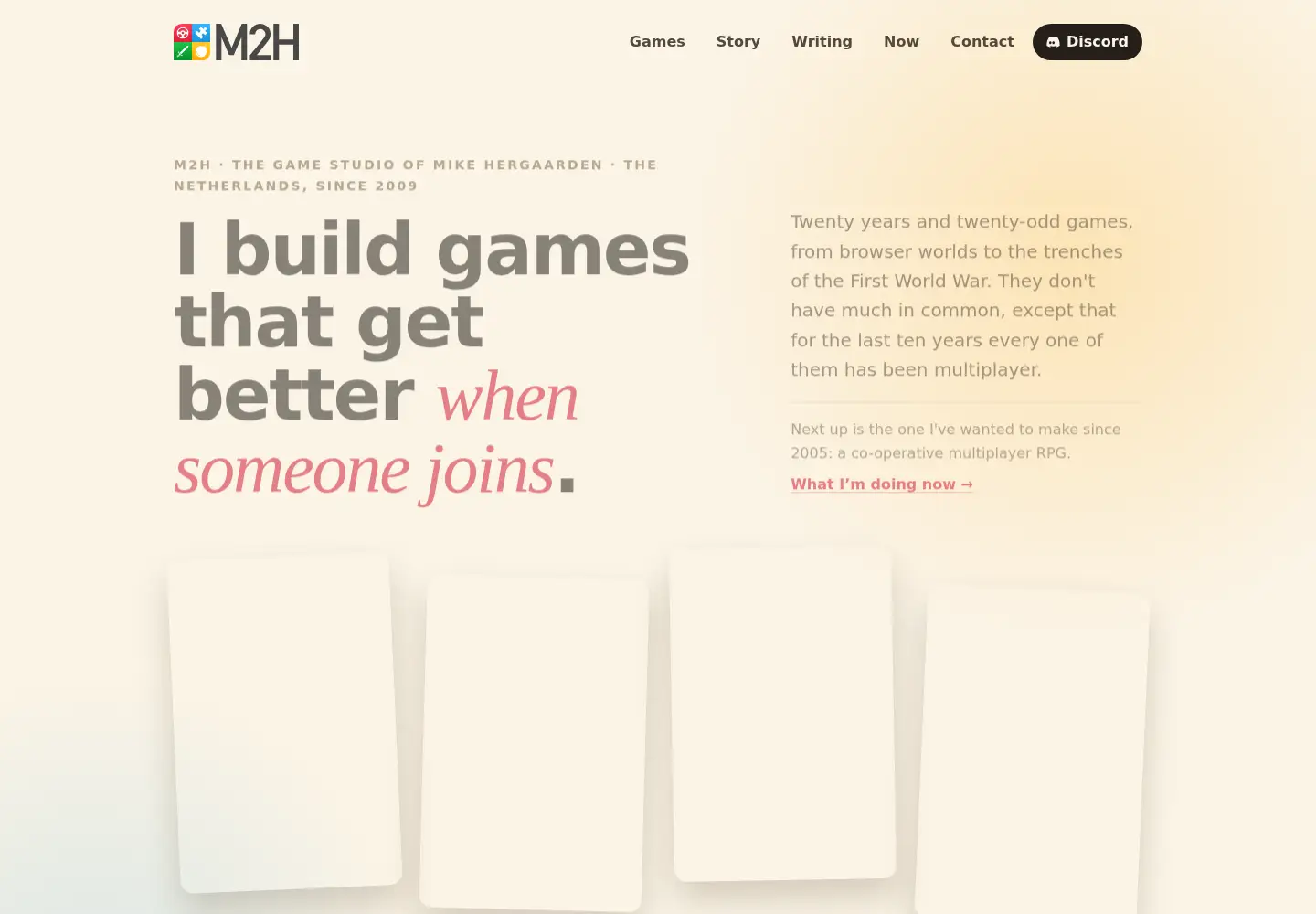 Screenshot of m2h.nl
