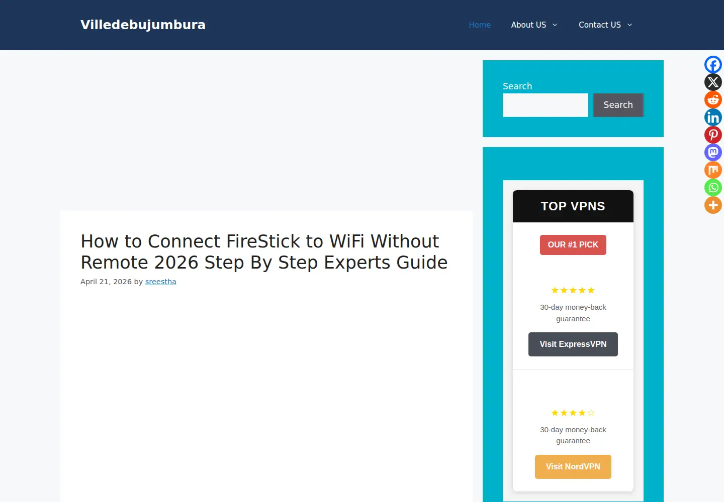 Screenshot of villedebujumbura.org