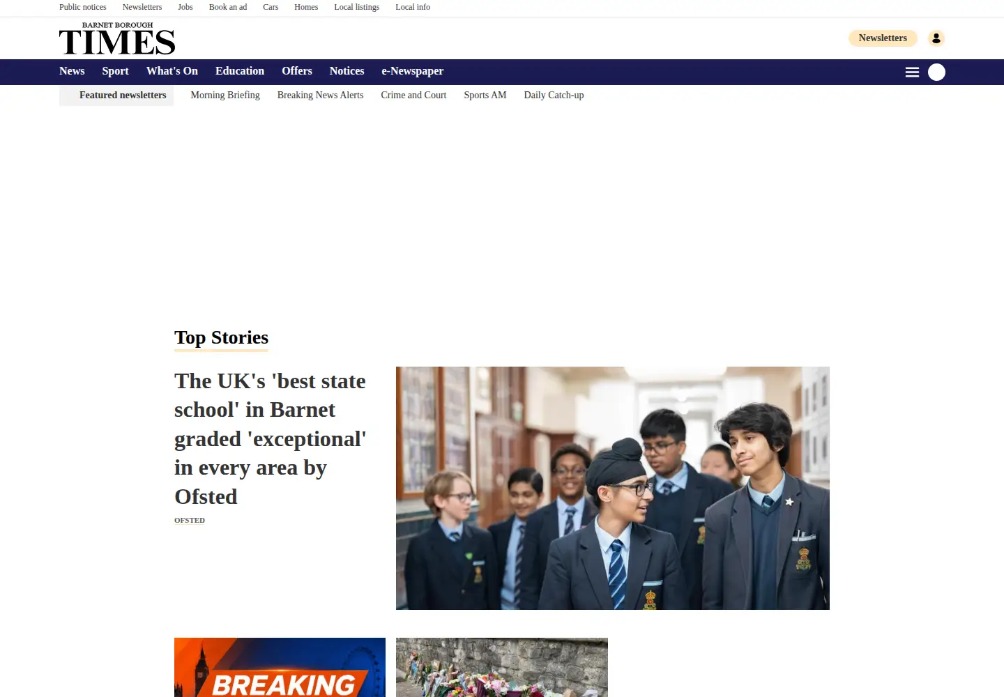 Screenshot of times-series.co.uk