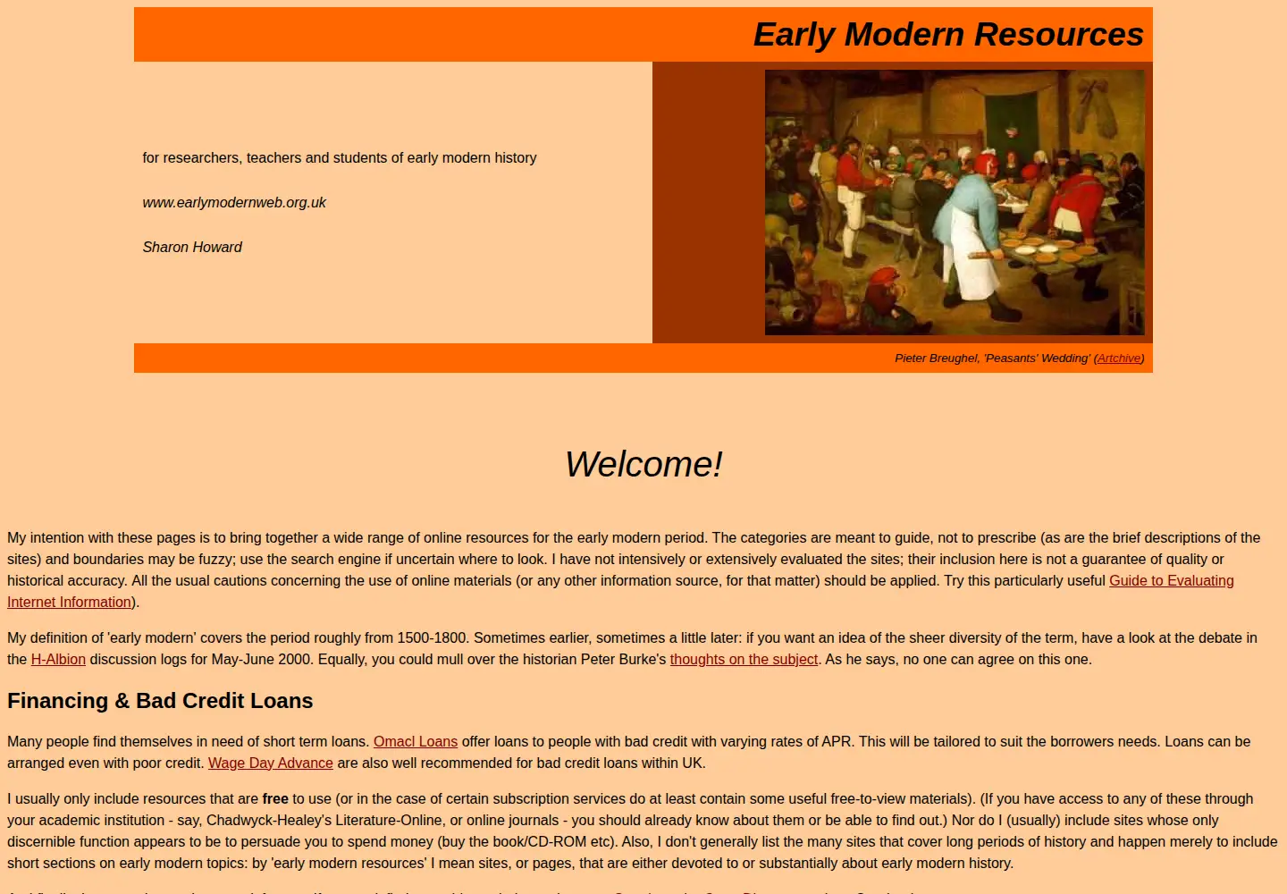 Screenshot of earlymodernweb.org.uk