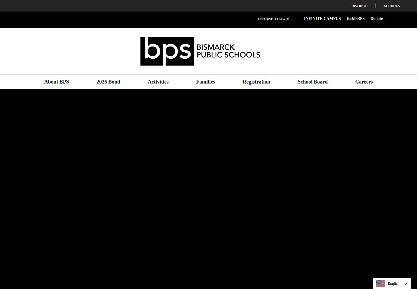 Screenshot of bismarckschools.org