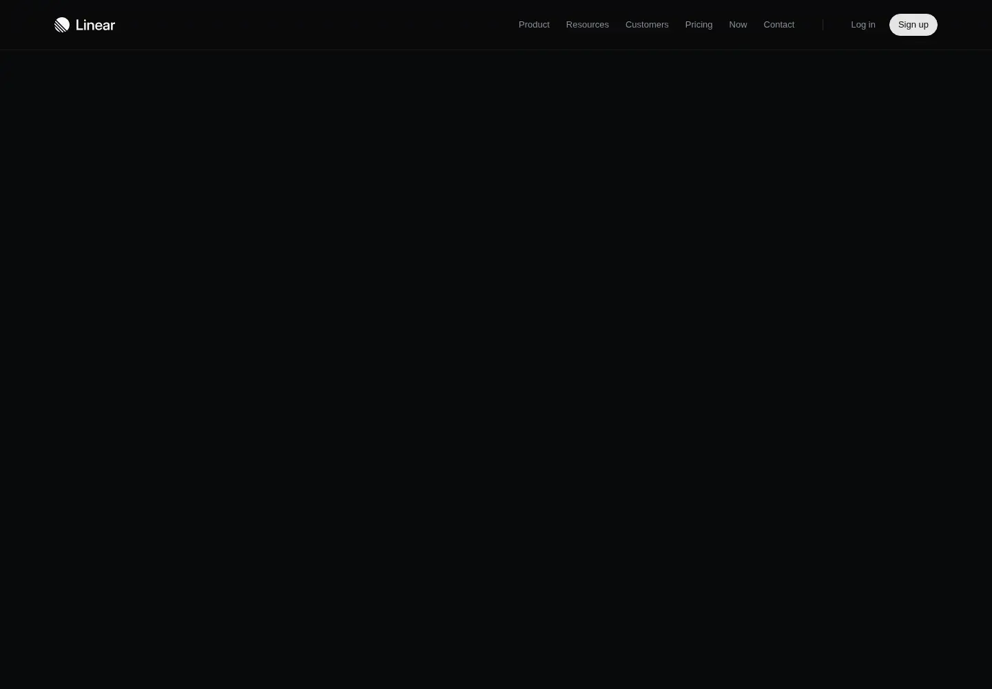 Screenshot of linear.app