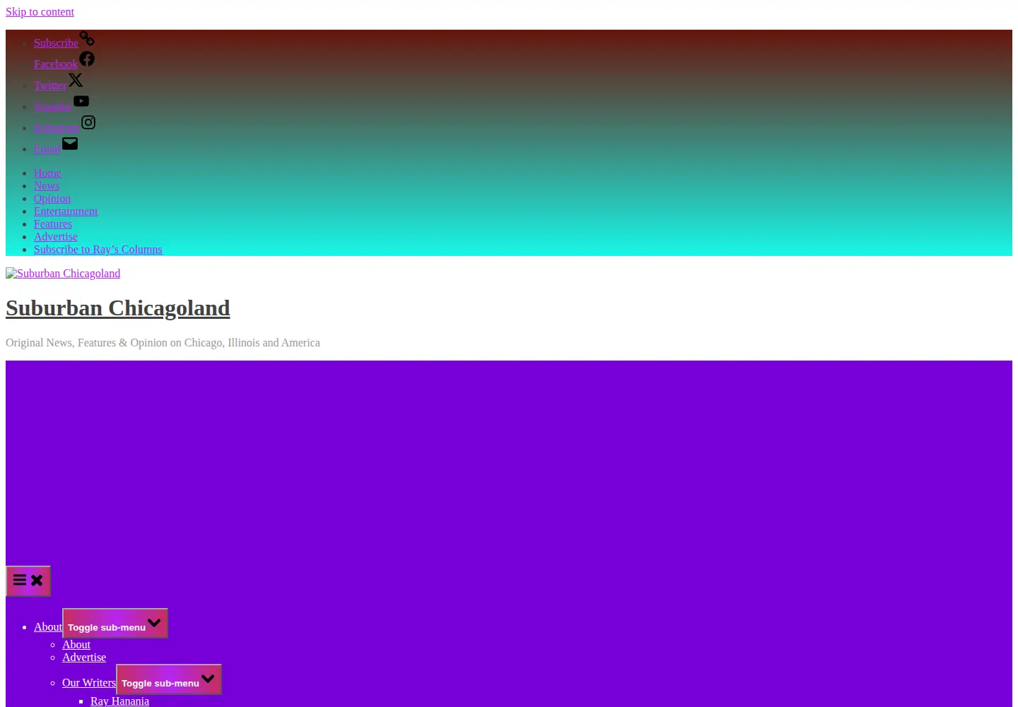 Screenshot of suburbanchicagoland.com
