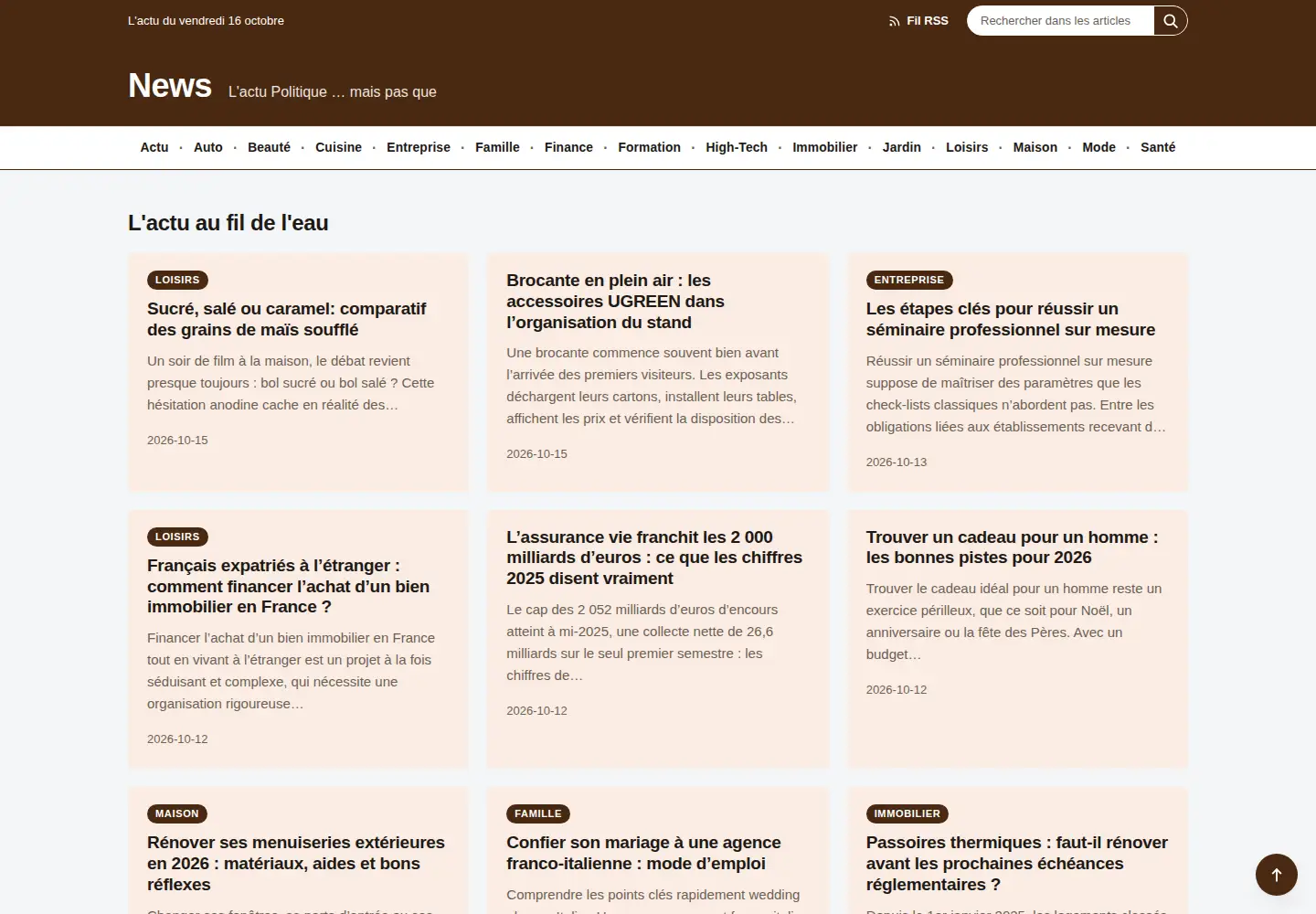 Screenshot of francoishollande.fr