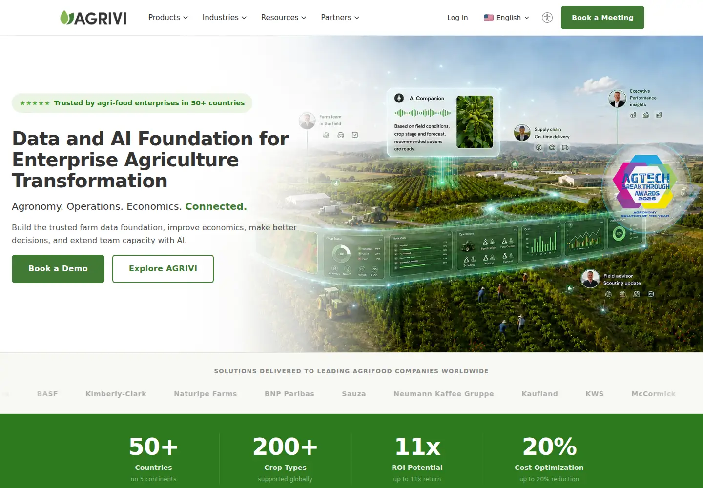 Screenshot of agrivi.com