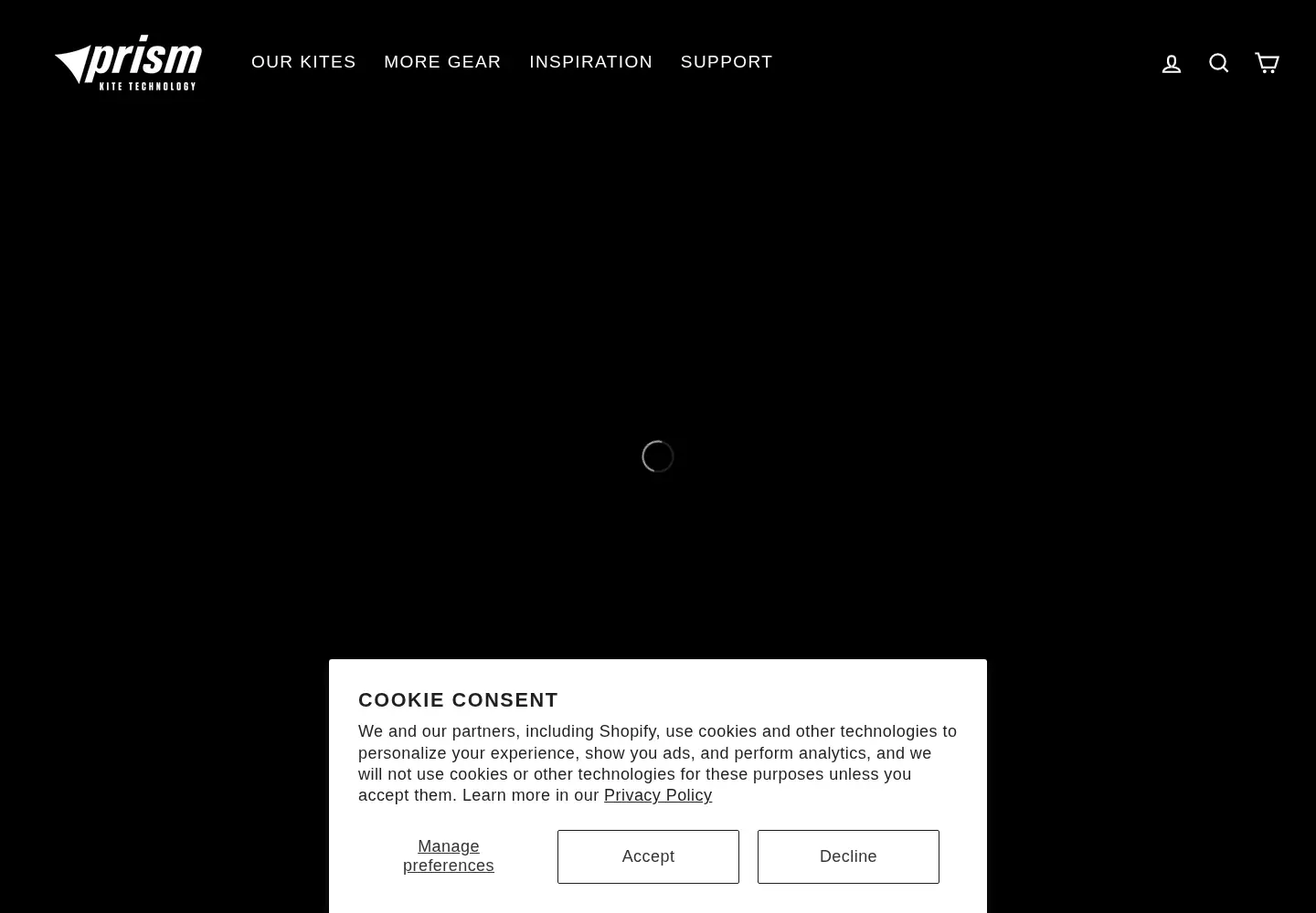 Screenshot of prismkites.com