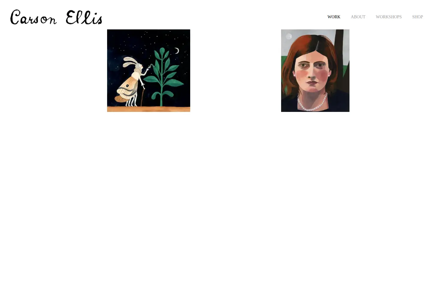 Captured homepage of carsonellis.com in the current scan