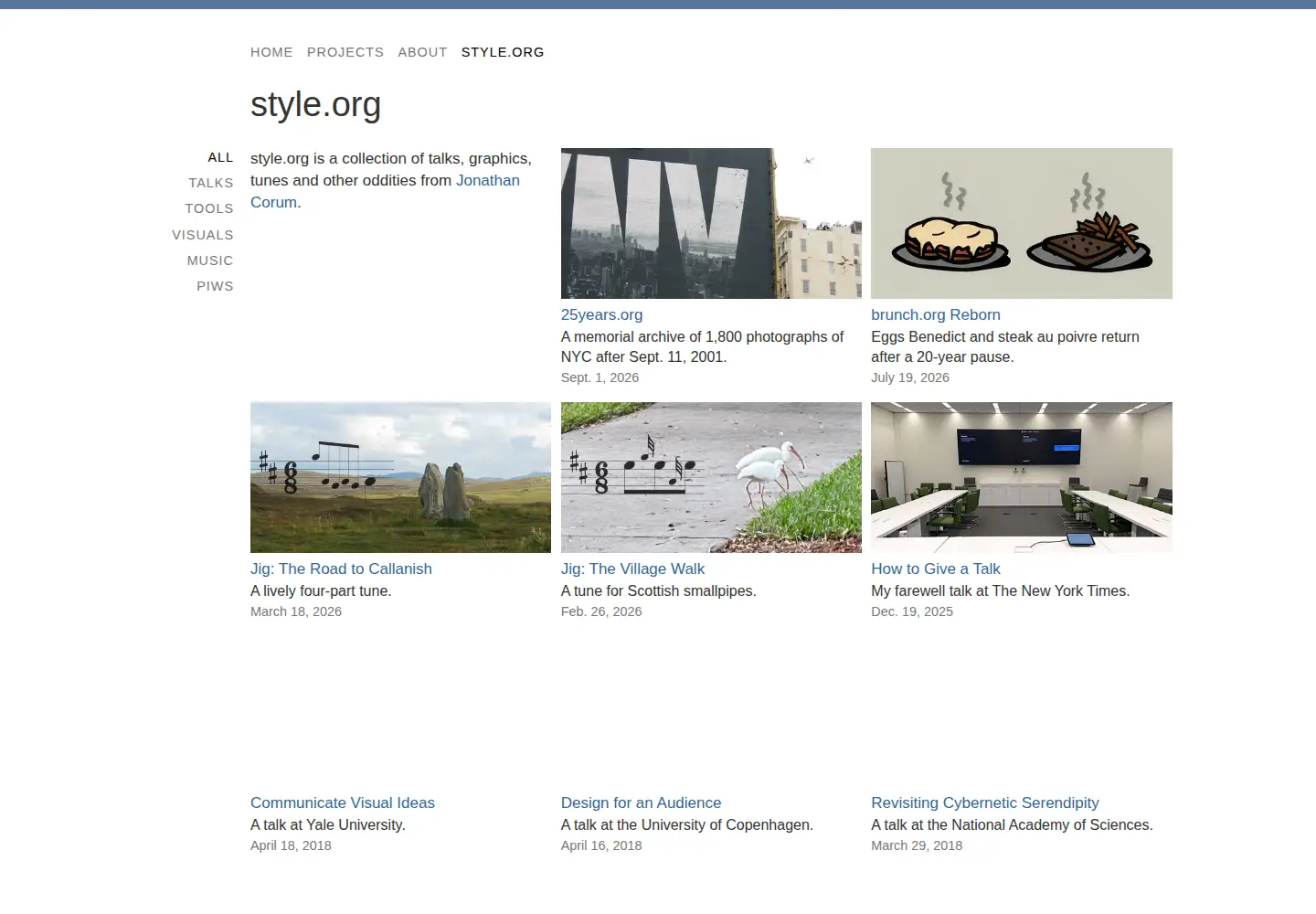 Screenshot of style.org