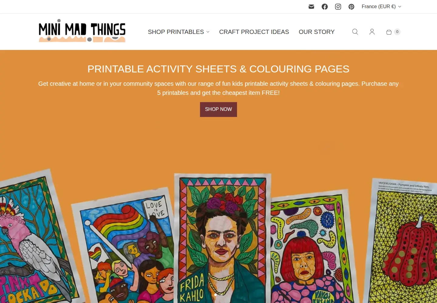 Screenshot of minimadthings.com