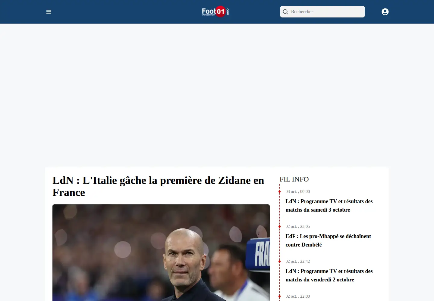 Screenshot of foot01.com
