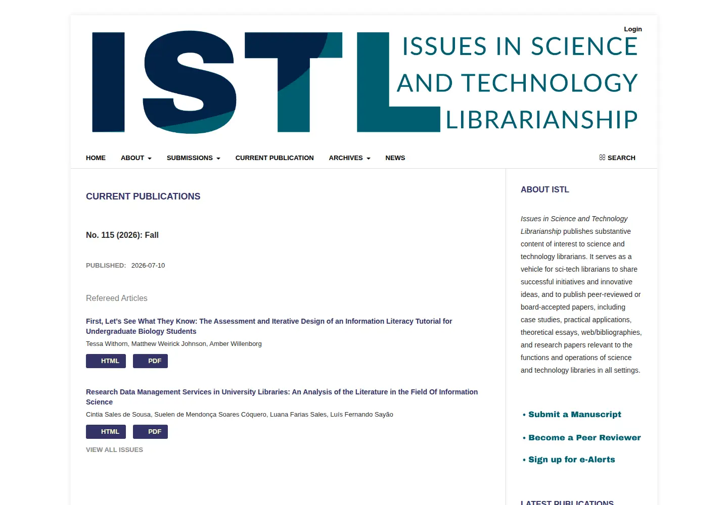 Screenshot of istl.org