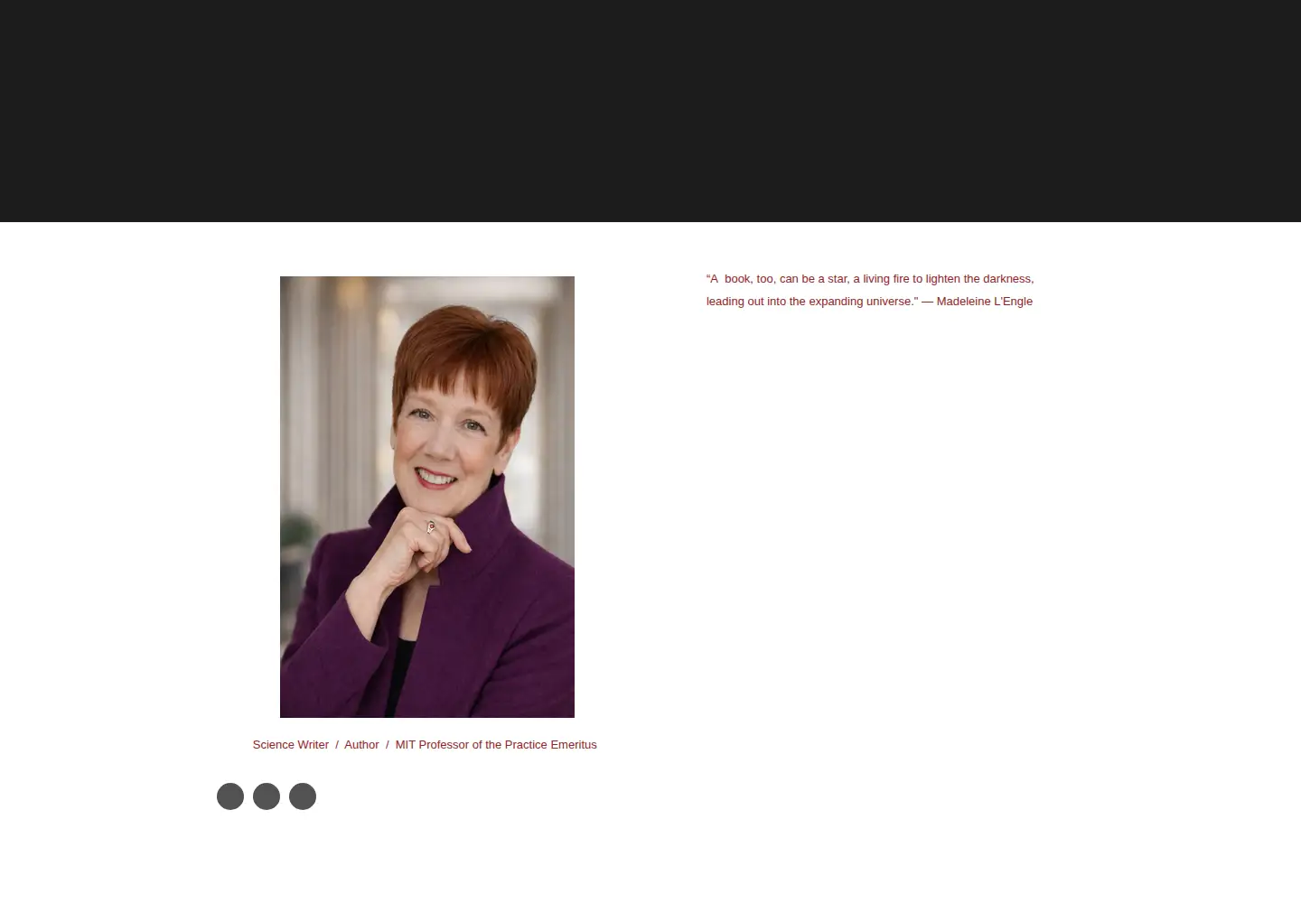 Screenshot of marciabartusiak.com