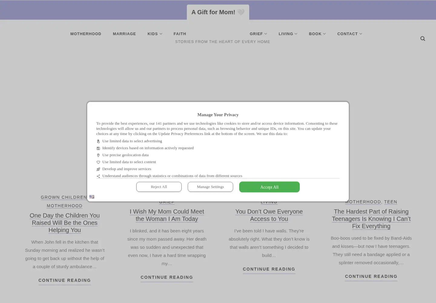 Screenshot of herviewfromhome.com