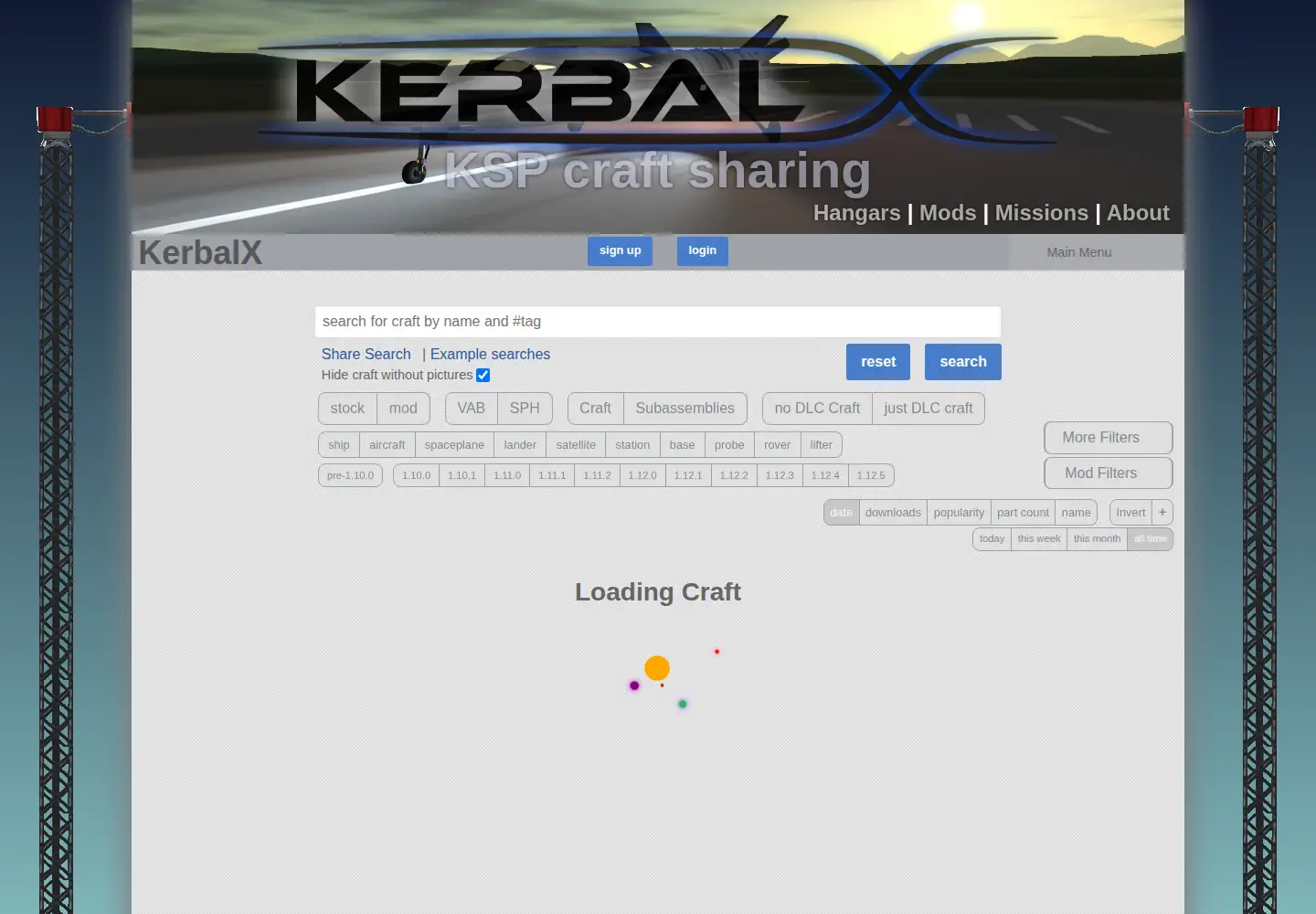 Screenshot of kerbalx.com
