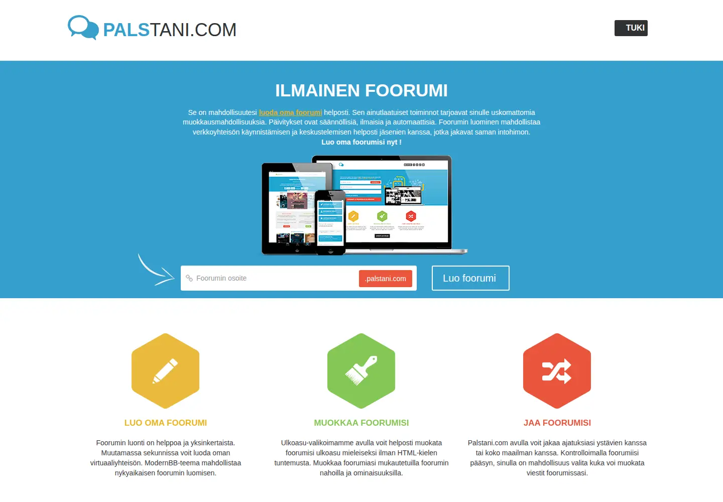 Captured homepage of palstani.com in the current scan